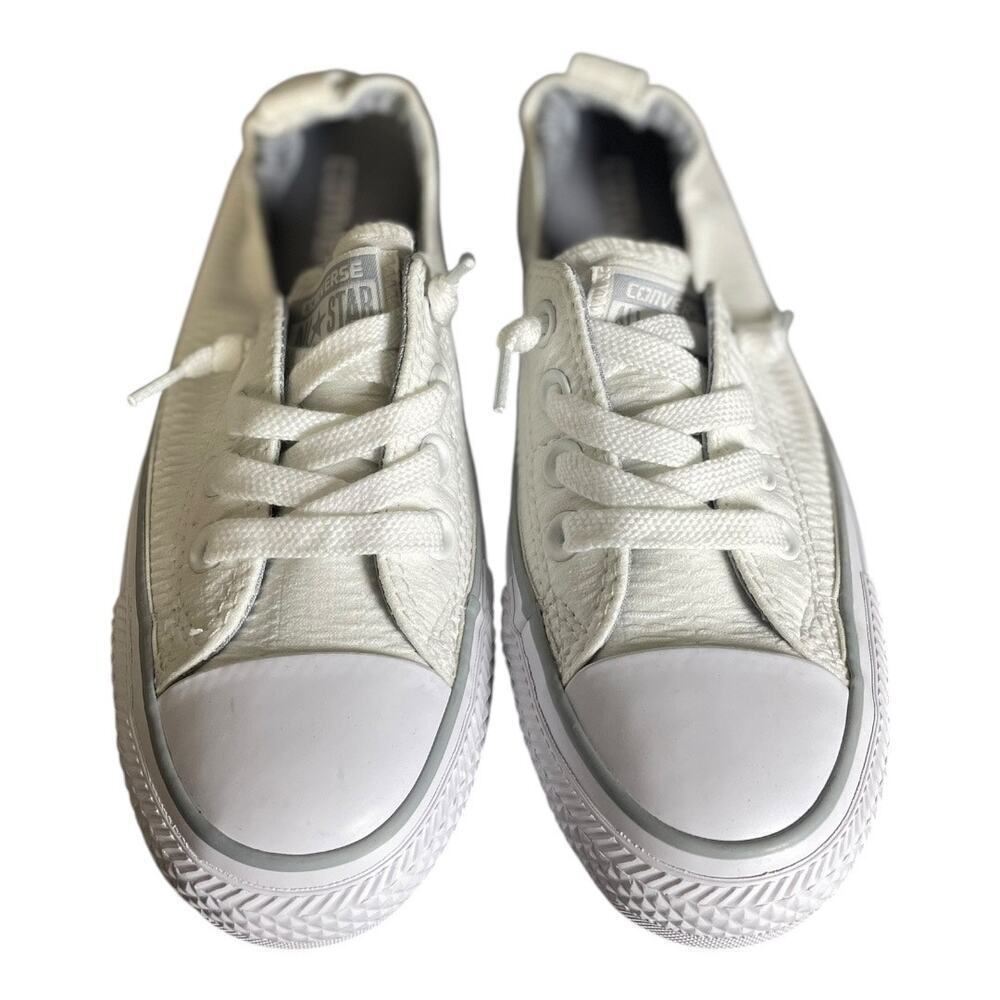 Converse Women’s Chuck Taylor All Star White Shoreline Slip On Sneakers Size-5 - Picture 3 of 9
